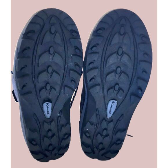 BOOTS-COLUMBIA-CASCADIAN TRINITY-Denim-Rubber Soles-Faux Fur-Laces-Woman-Size 7 - Picture 7 of 14